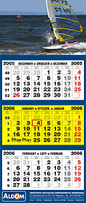 kalendarze trójdzielne 2006